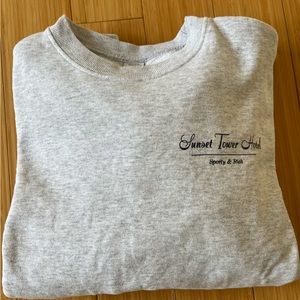Sporty & Rich x Sunset Tower Gray Sweatshirt, Size XS